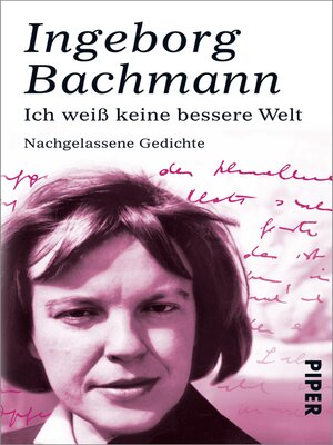 cover image of Ich weiß keine bessere Welt